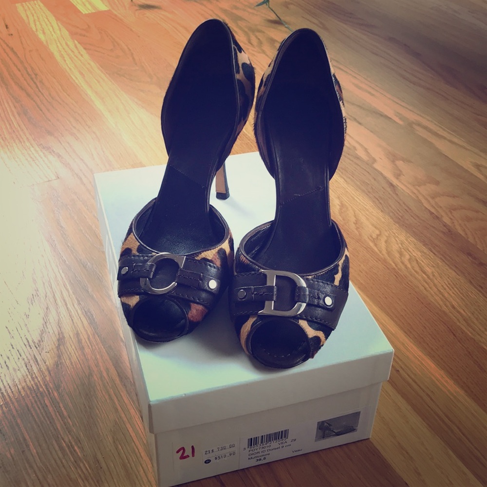 Christian Dior Peep toe Dorset pump